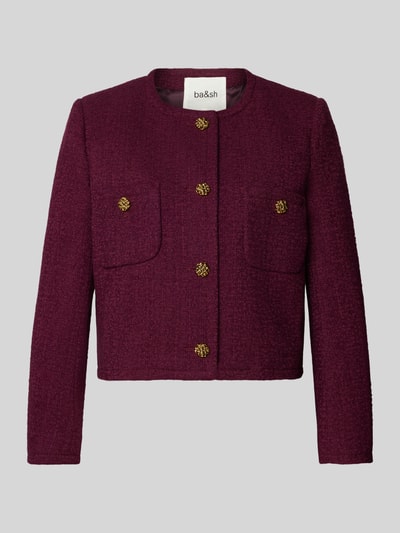 Bash Regular fit blazer met linnen, model 'MEREDITH' Bordeaux - 2