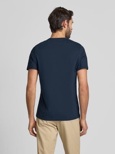 Barbour T-shirt met borstzak, model 'Langdon' Bleu - 5