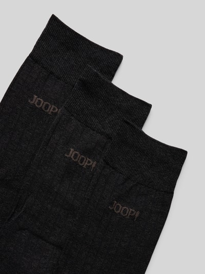 JOOP! Collection Sokken met labelprint in een set van 3 paar Zwart - 2