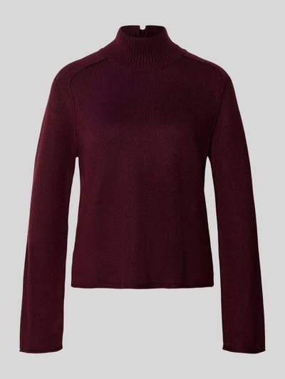 Tom Tailor Sweter z dzianiny o luźnym kroju z mieszanki wiskozy  Czerwony melanż 2