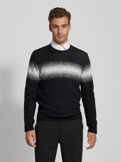 Antony Morato Strickpullover mit Rundhalsausschnitt Black 4