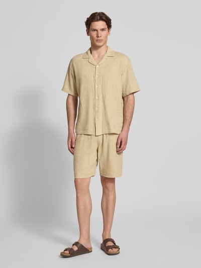 Redefined Rebel Shorts aus Leinen-Baumwoll-Mix Modell 'ORLANDO' Offwhite 1