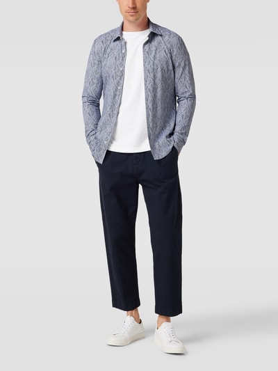 BOSS Slim Fit Freizeithemd Modell 'Ronni' Marineblau 1