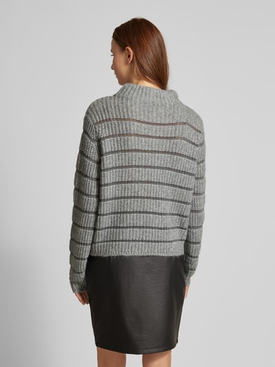 monari Gebreide pullover met turtleneck Donkergrijs gemêleerd - 5