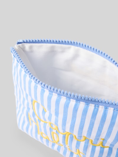 MC2 Saint Barth Kosmetiktasche aus Baumwolle mit Reißverschluss Modell 'Aline' Hellblau 3
