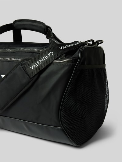 VALENTINO BAGS Torba weekendowa z nadrukiem z logo Czarny 2