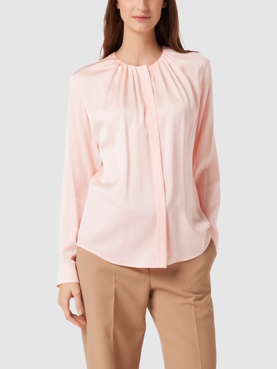 BOSS Blouse met blinde knoopsluiting, model 'Banorah' Lichtroze - 4