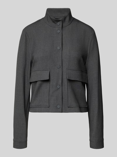 comma Żakiet ze stójką Antracytowy 2