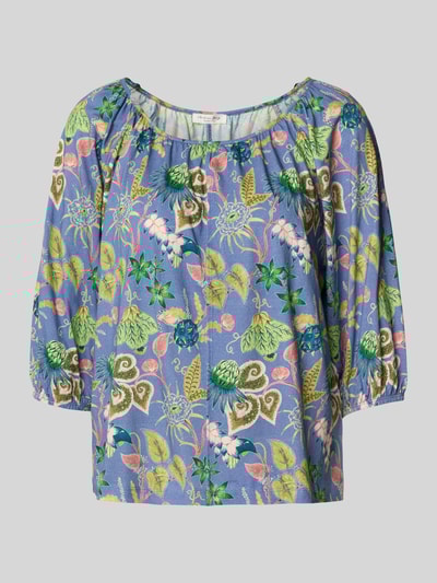 Christian Berg Woman Blouseshirt met elastische boorden Lagune - 2