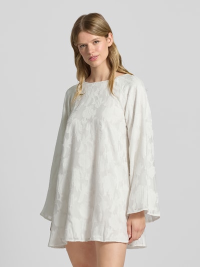 Gina Tricot Minikleid mit rückseitiger Schnürung Ecru 4