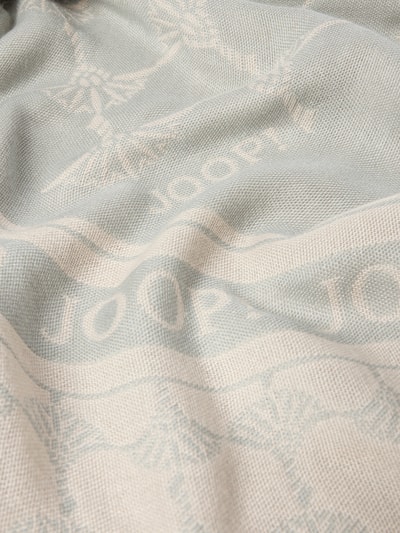 JOOP! Sjaal met labelprint Aquablauw - 2