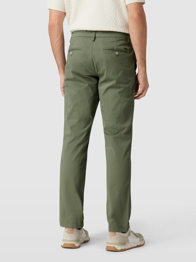 Bruun & Stengade Slim Fit Chino mit Viskose-Anteil Modell 'OLAV' Khaki 5