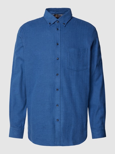 Christian Berg Men Freizeithemd mit Button-Down-Kragen Marine 2