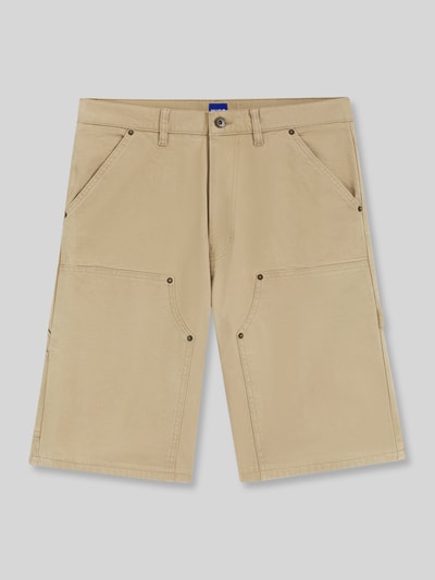HUGO Blue Regular Fit Bermuda aus Baumwoll-Mix mit Seitentaschen Beige 2