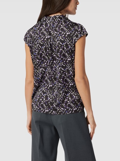 comma Blouse met all-over motief, model 'November' Lila - 5