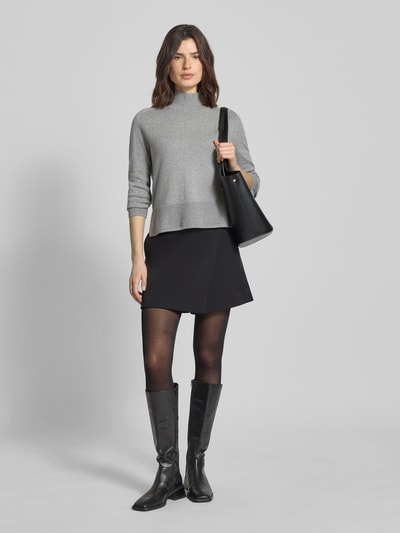 Tom Tailor Regular fit coltrui van een mix van katoen en kasjmier Middengrijs - 1