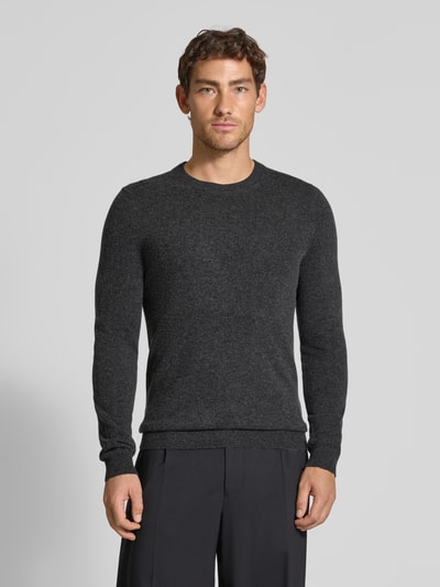 MCNEAL Gebreide pullover van wolmix met kasjmier Donkergrijs gemêleerd - 4