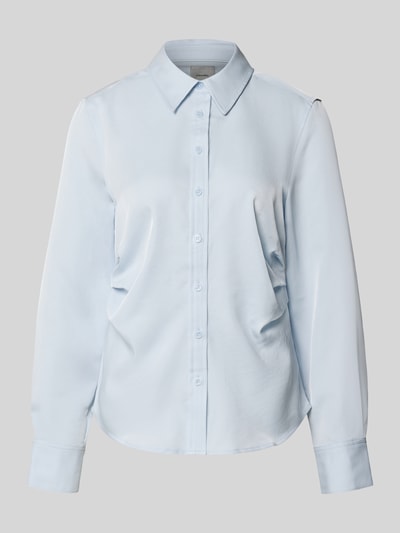 Calvin Klein Womenswear Bluzka z długim rękawem o kroju regular fit z kołnierzykiem koszulowym Jasnoniebieski 1