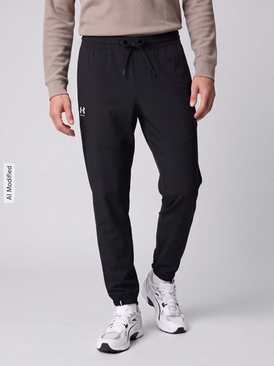 Under Armour Tapered Fit Trainingshose mit Logo Print Modell 'Vibe' Black 4