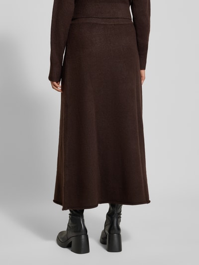 Christian Berg Woman Strickrock mit elastischem Bund Schoko 5