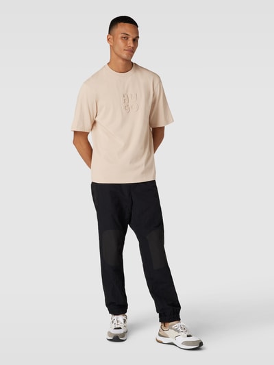 HUGO T-Shirt mit Rundhalsausschnitt Modell 'Dleek' Beige 1