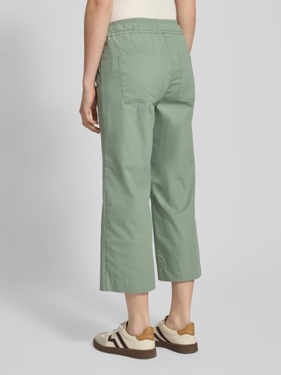 TONI Stoffen broek met verkorte pasvorm en elastische band Olijfgroen - 5