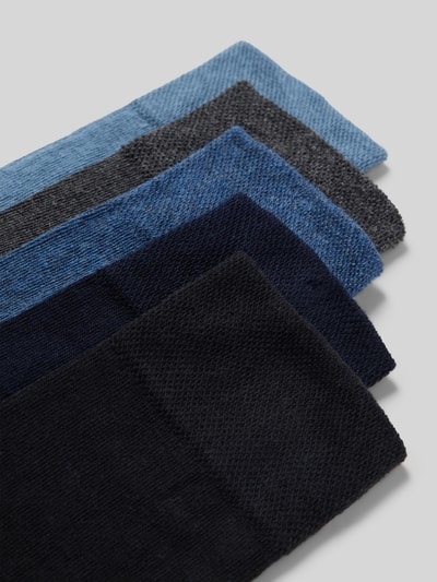 MCNEAL Socken mit elastischem Rippenbündchen im 5er-Pack Jeansblau 2