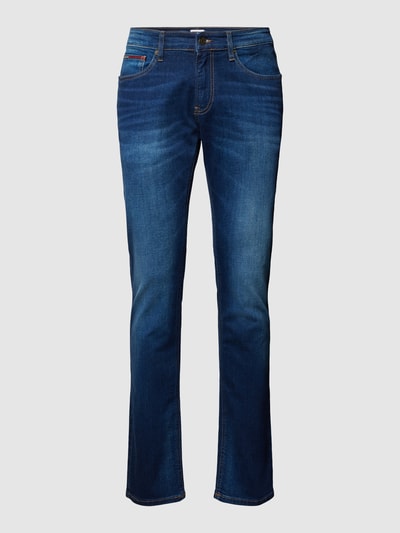 Tommy Jeans Slim fit jeans met labelstitching, model 'SCANTON' Jeansblauw - 2