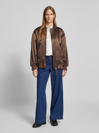 MaxMara Leisure Blouson mit Stehkragen Modell 'IMELDE' Hellbraun 1