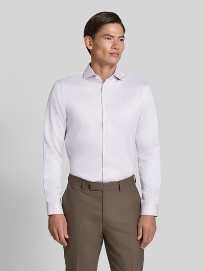 Jake*s Koszula biznesowa o kroju slim fit z czystej bawełny Szarobrązowy 4