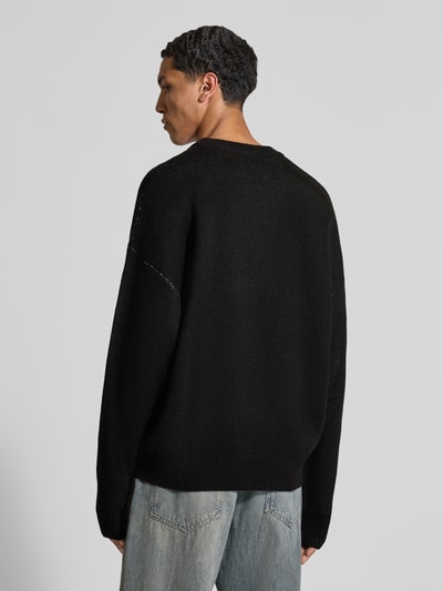 REVIEW Gebreide pullover met ronde hals Zwart - 5