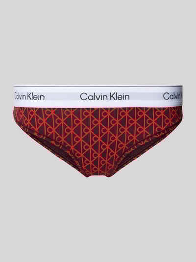Calvin Klein Underwear String mit elastischem Bund und Label-Details Rot 1