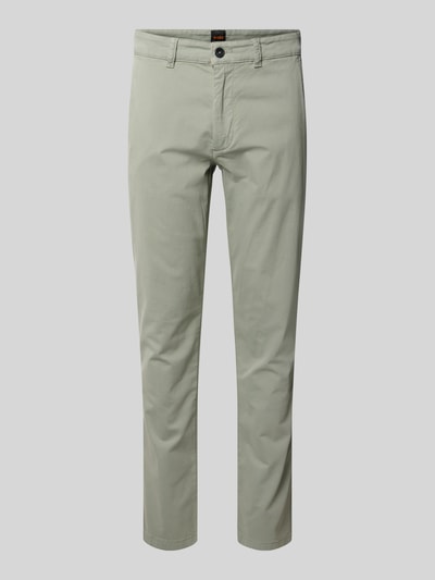 BOSS Orange Slim Fit Chino aus Baumwoll-Mix Gruen 2
