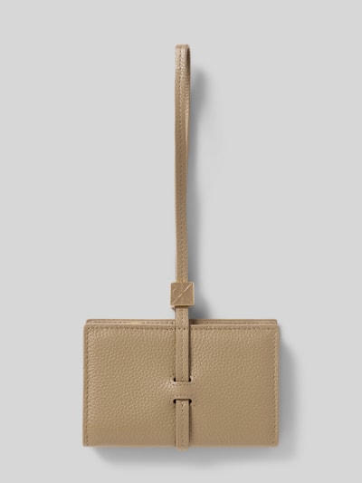 CK Calvin Klein Portemonnaie mit Schlaufenverschluss Modell 'PEBBLE' Beige 1