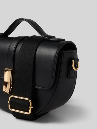 Seidenfelt Handtasche mit Tragehenkel Modell 'LILLA' Black 3