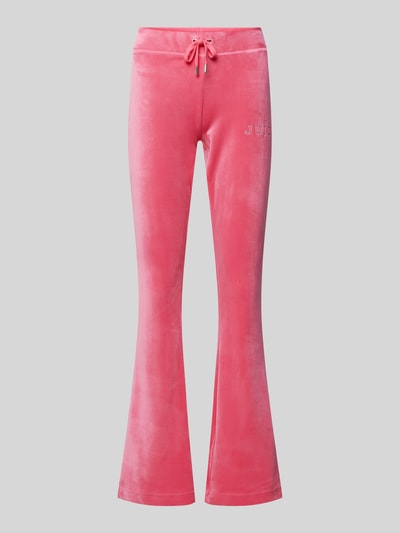 Juicy Couture Sweatpants met labeldetail Felroze - 2