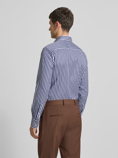 ETERNA Slim fit zakelijk overhemd met knoopsluiting Marineblauw - 5