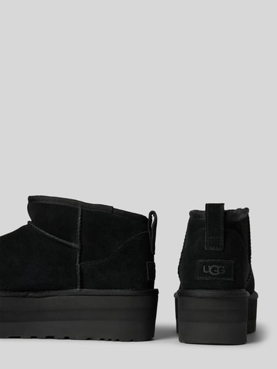 UGG Boots aus Leder mit Plateausohle Modell 'CLASSIC ULTRA MINI' Black 2