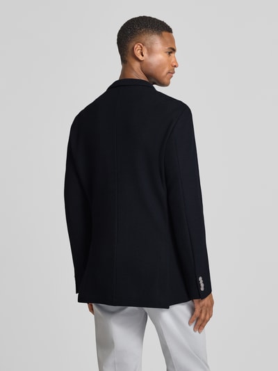 BOSS Marynarka w kroju slim fit z mieszanki bawełny model 'C-Hanry-J-DB' Granatowy 5