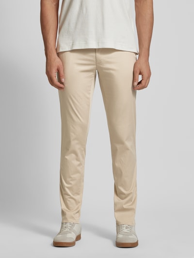 Brax Regular Fit Chino mit Strukturmuster Modell 'FABIO' Beige 4