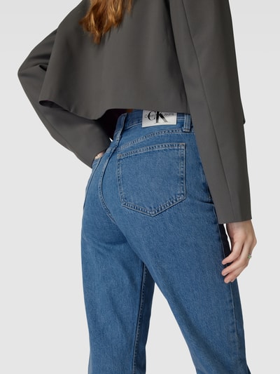 Calvin Klein Jeans Jeansy o kroju straight fit z bawełny Jeansowy niebieski 3
