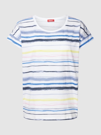 Esprit T-shirt met streepmotief Offwhite - 2