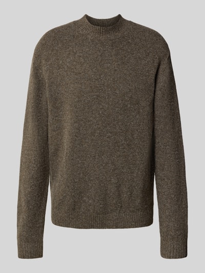MCNEAL Gebreide pullover met ribboorden Middenbruin gemêleerd - 2