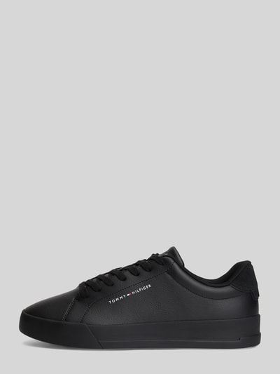Tommy Hilfiger Sneaker aus Leder-Textil-Mix mit Label-Schriftzug Black 3