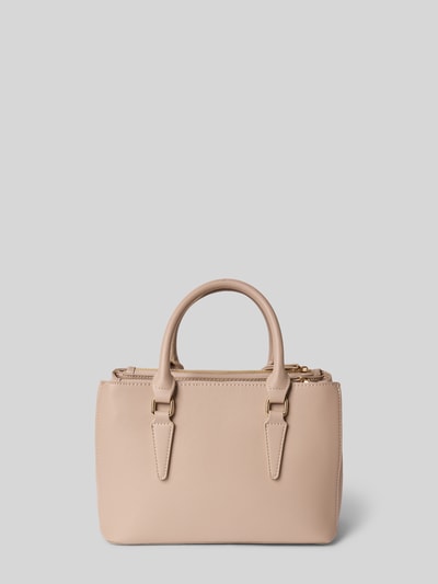 VALENTINO BAGS Torba shopper z detalami z logo Beżowy 3