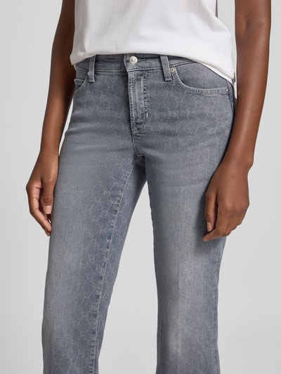 Cambio Flared jeans in verkorte pasvorm, model 'PARIS' Lichtgrijs gemêleerd - 3