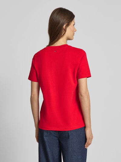 Tommy Hilfiger T-Shirt aus reiner Baumwolle Rot 5