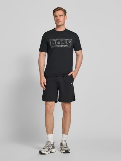 BOSS Green Regular Fit Shorts aus Baumwoll-Mix Modell 'JT_Member Short' Black 1