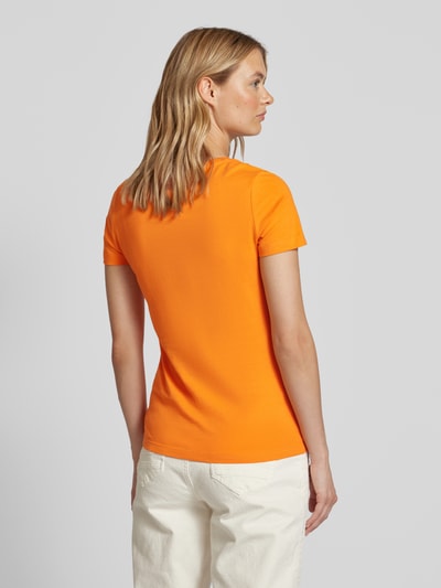 s.Oliver RED LABEL T-shirt z nadrukowanym motywem Pomarańczowy 5