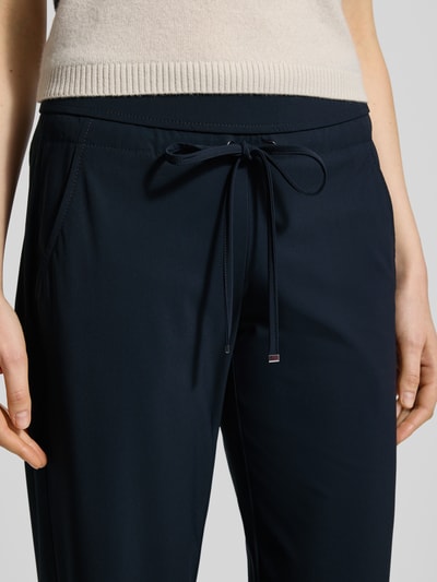 Raffaello Rossi Straight leg jogpants van hightech jersey model 'CANDICE' Marineblauw - 3